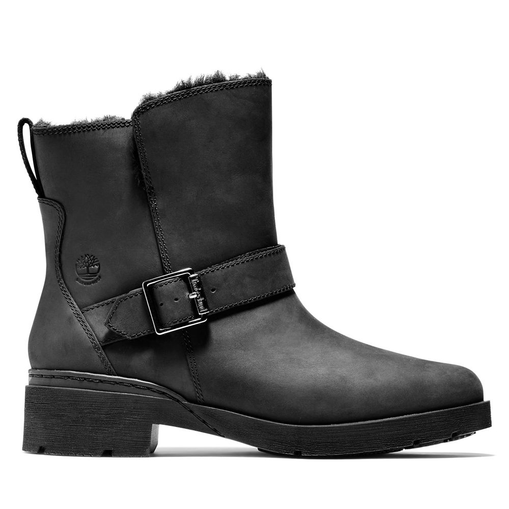 Botas de Nieve Timberland Argentina Mujer - Graceyn Waterproof Biker - Negras - OIGAXU-315